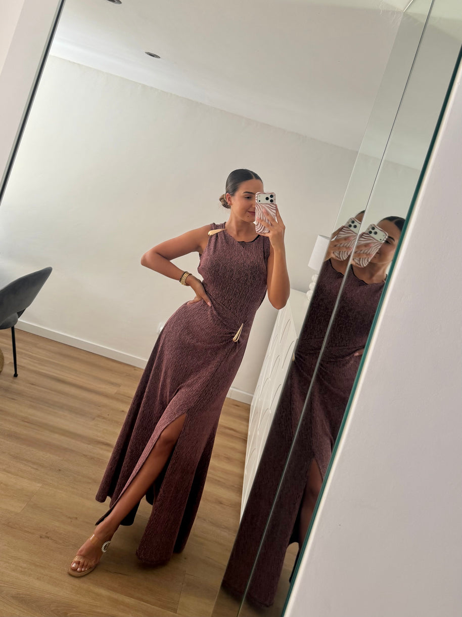 Vestido gota e racha - rosa