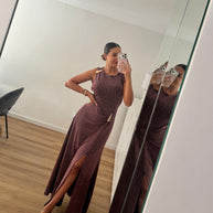 Vestido gota e racha - rosa