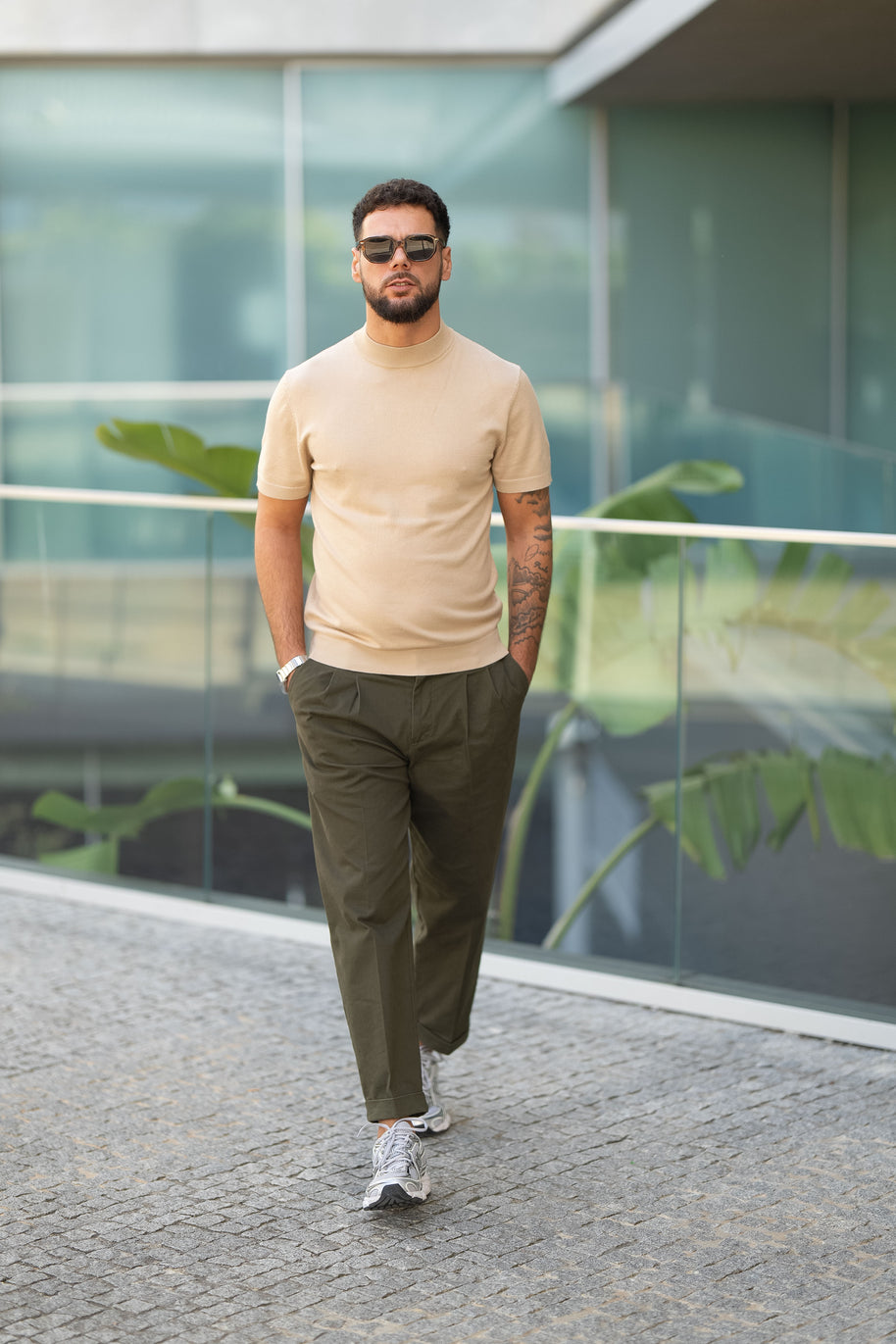 Homem | Calça verde sarja