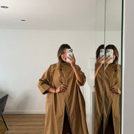 Casaco | gabardine Bloom camel
