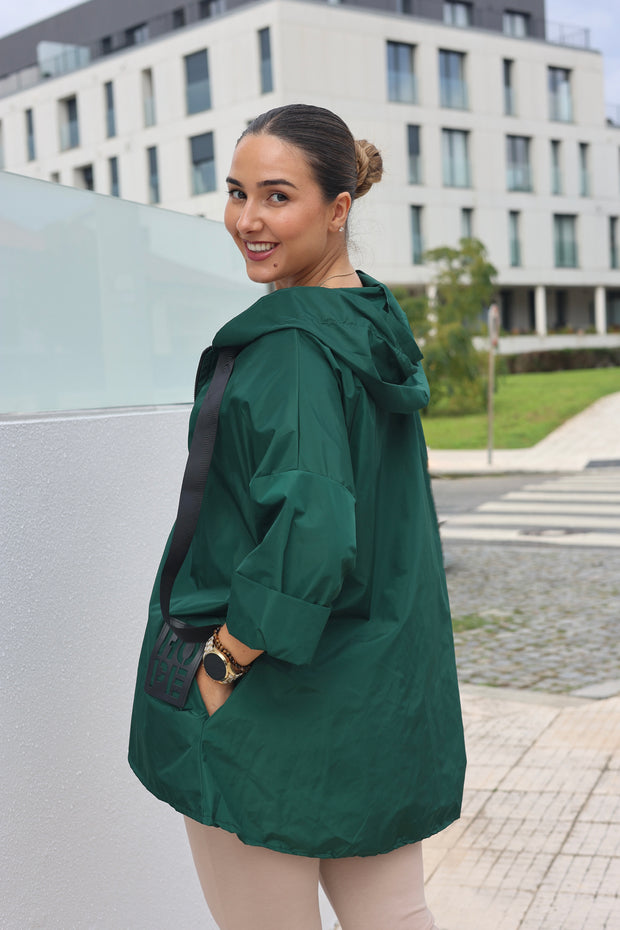 Parka Curta verde escuro