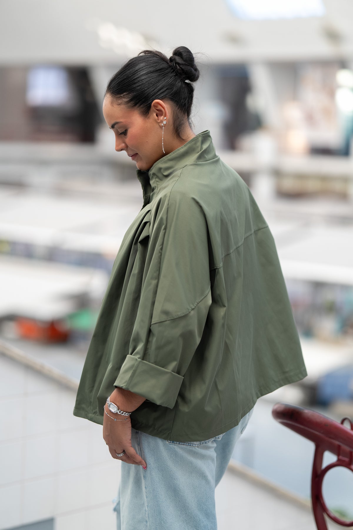 Casaco | Capa Bloom verde kaki