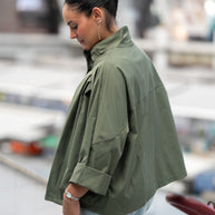 Casaco | Capa Bloom verde kaki