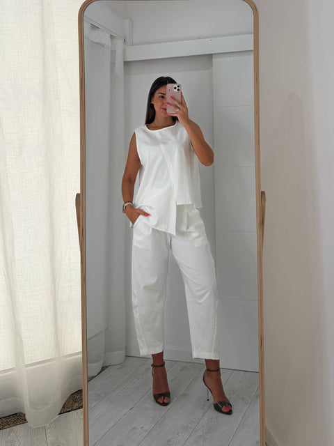 Conjunto Assimétrico branco
