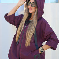 Parka Curta Bordeaux