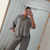 Conjunto 100% linho