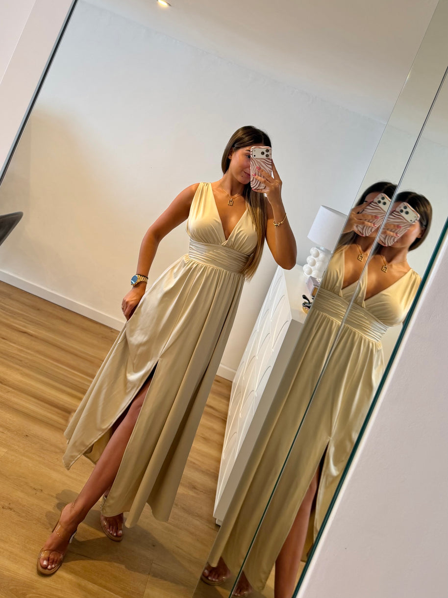 Vestido Fluido creme