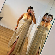 Vestido Fluido creme