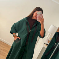 Parka comprida Verde escuro