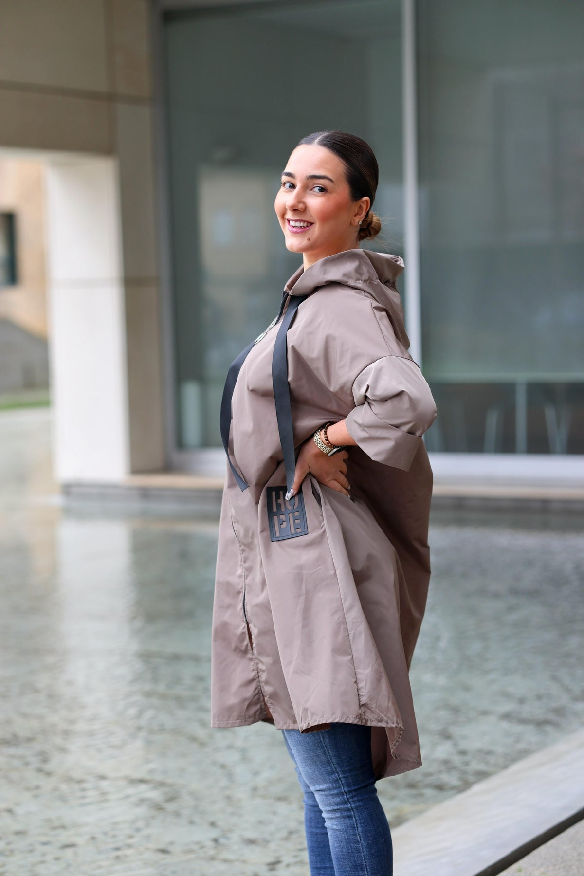 Parka Comprida Taupe