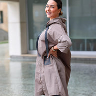 Parka Comprida Taupe
