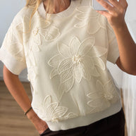 Blusa bordado floral