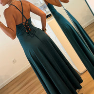 Vestido Elegance estilo corpete - verde
