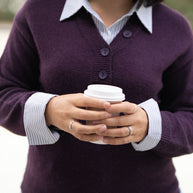 Camisola bordeaux com camisa inclusa