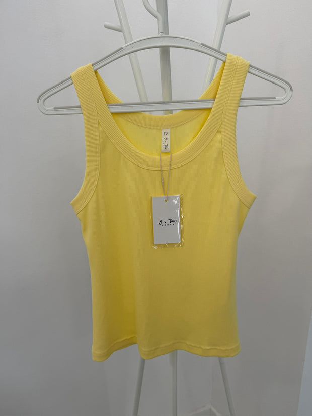 Blusa | Top Com Elastano Amarelo