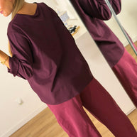 Camisola Assimétrica Bordeaux