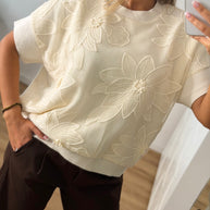 Blusa bordado floral