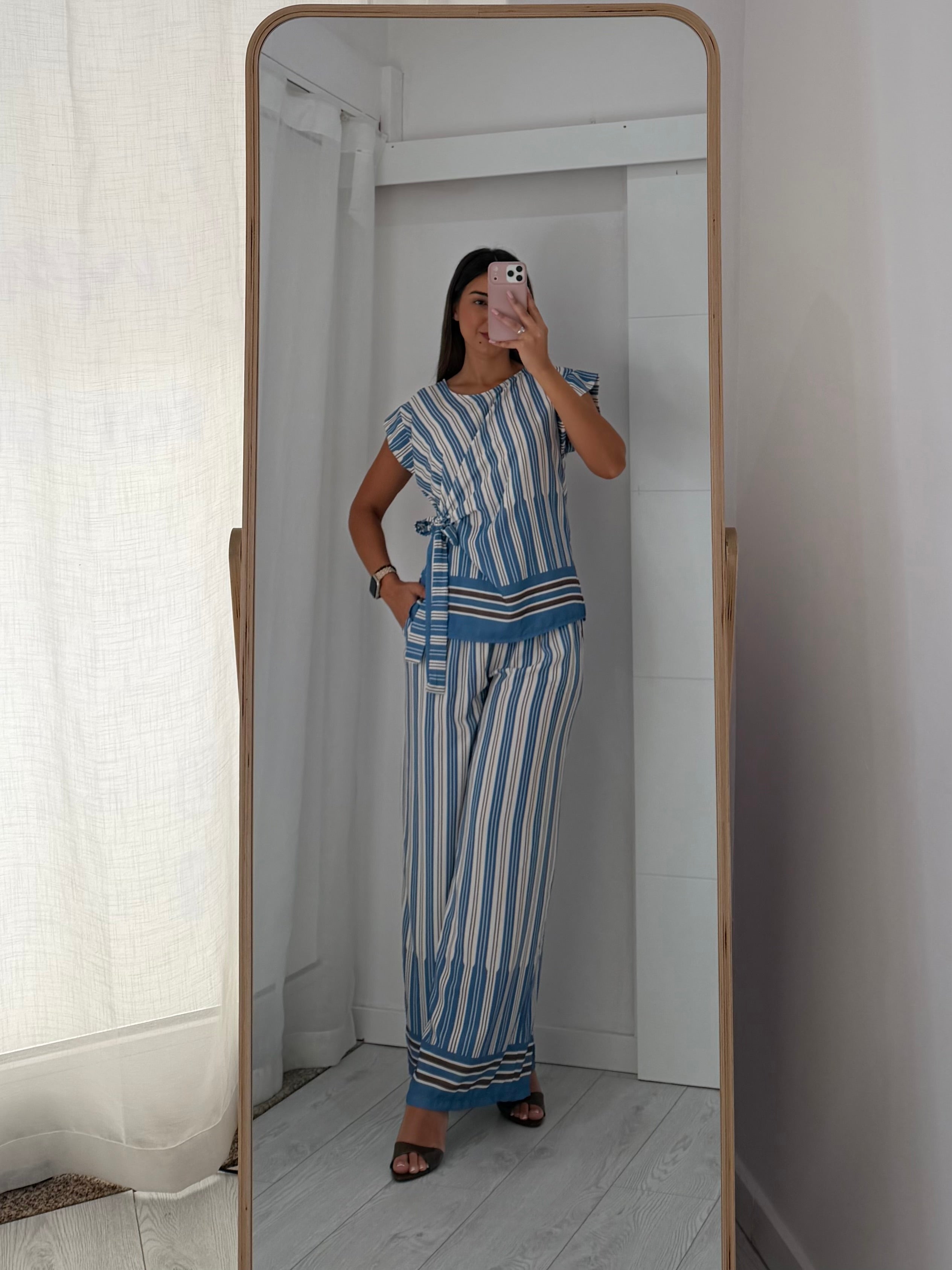 Conjunto riscas | com pormenor