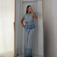 Conjunto riscas | com pormenor