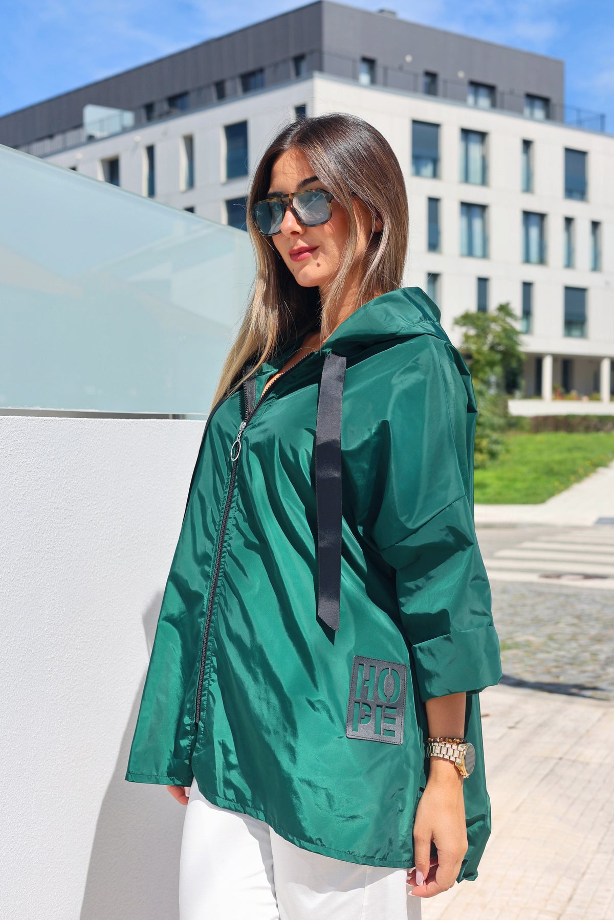 Parka Curta verde benetton