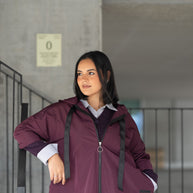 Parka Curta Bordeaux