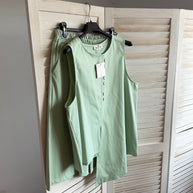 Conjunto com calção verde água