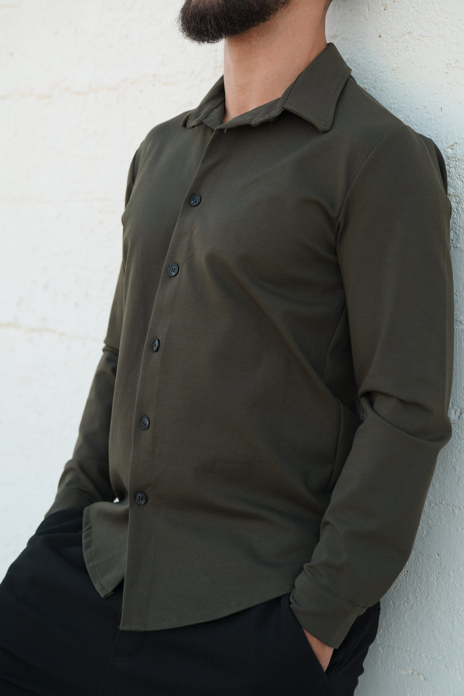 Homem| Camisa verde - toque macio