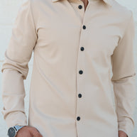 Homem | Camisa bege - toque macio