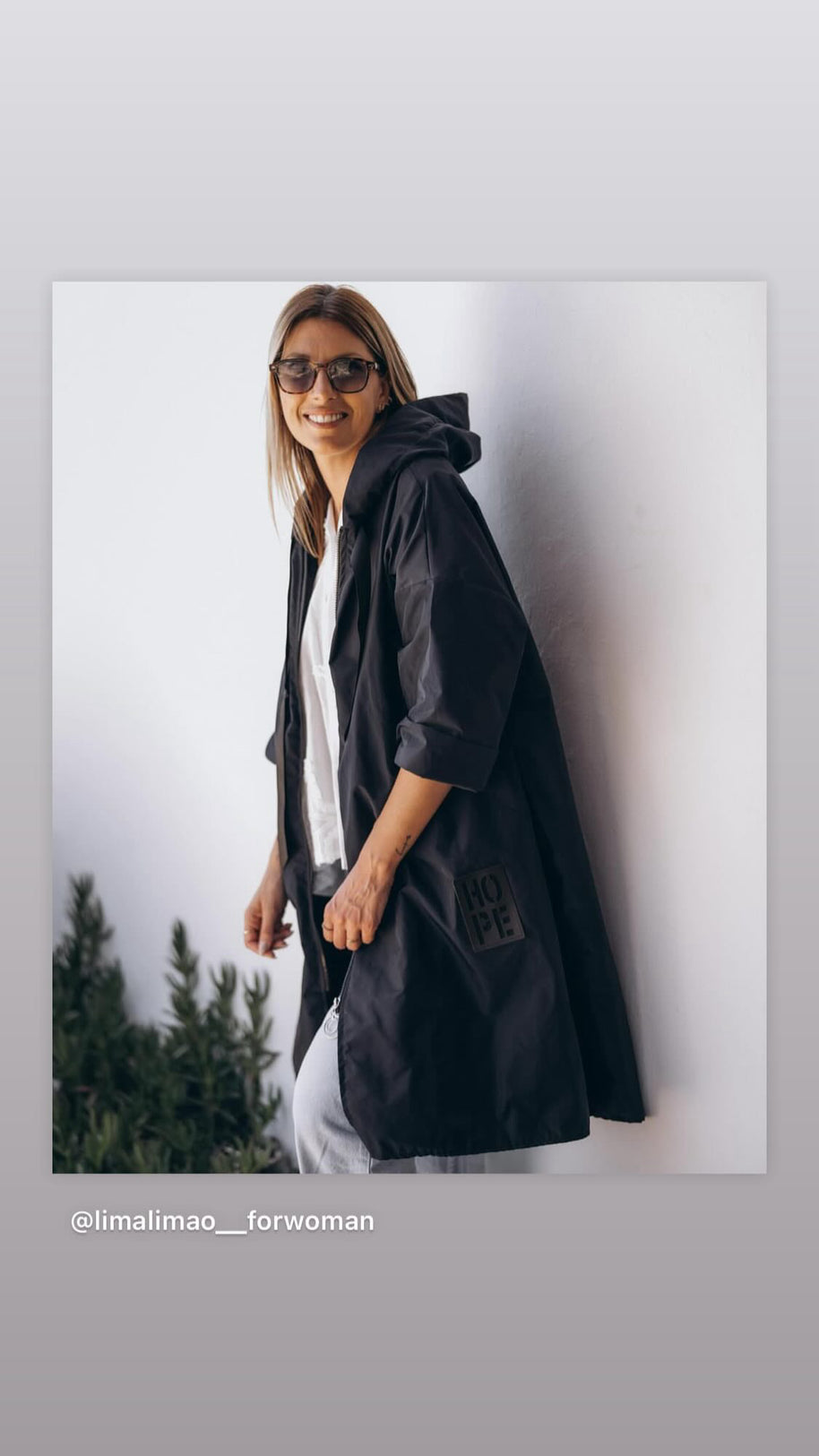 Parka Comprida Preta