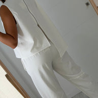 Conjunto Assimétrico branco