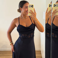 Vestido Elegance estilo corpete - azul marinho