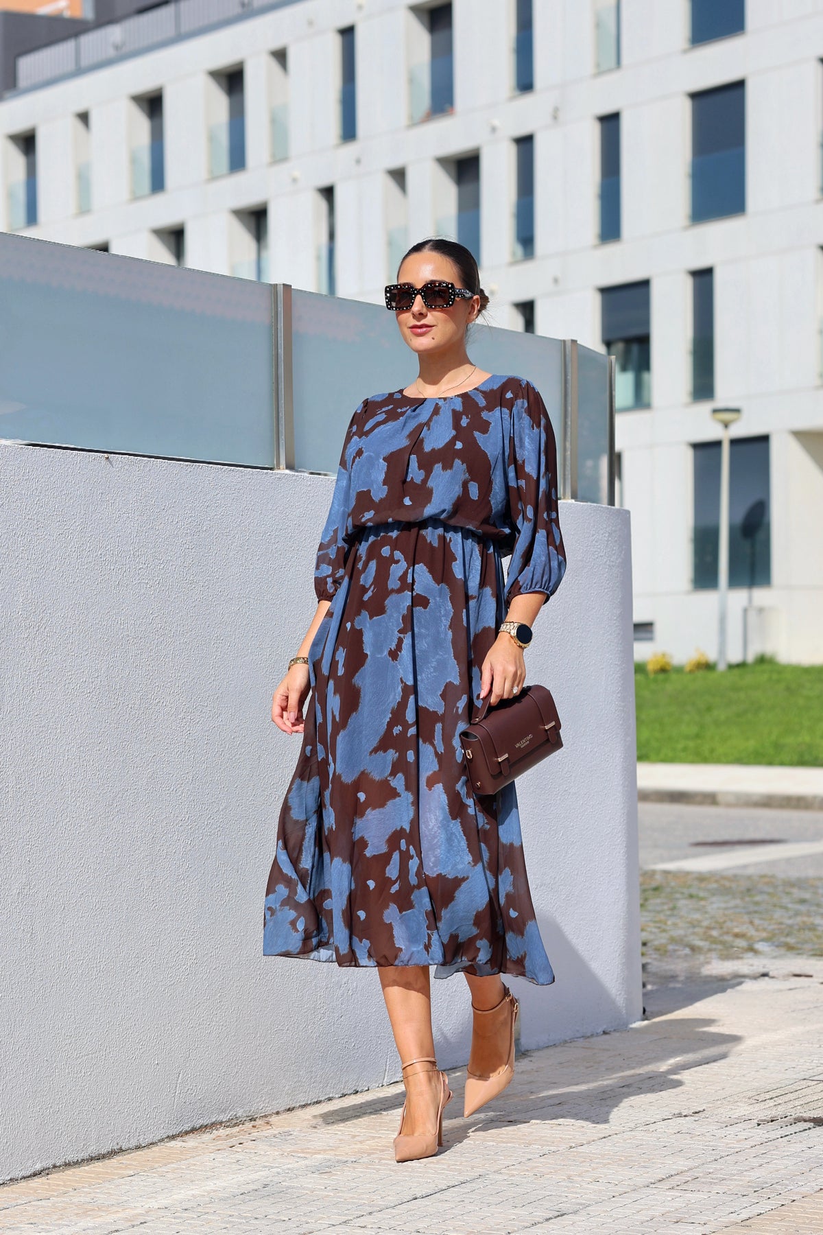 Vestido malhado | duas cores