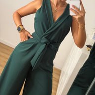 Macacão verde escuro