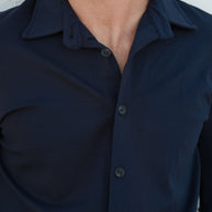 Homem | Camisa azul marinho - toque macio