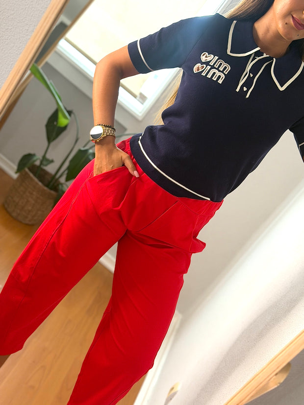 Blusa | Polo azul marinho