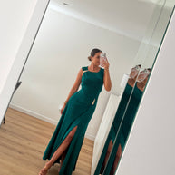 Vestido gota e racha - verde