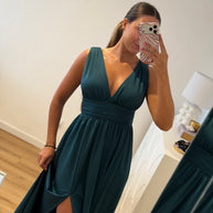 Vestido Fluido verde