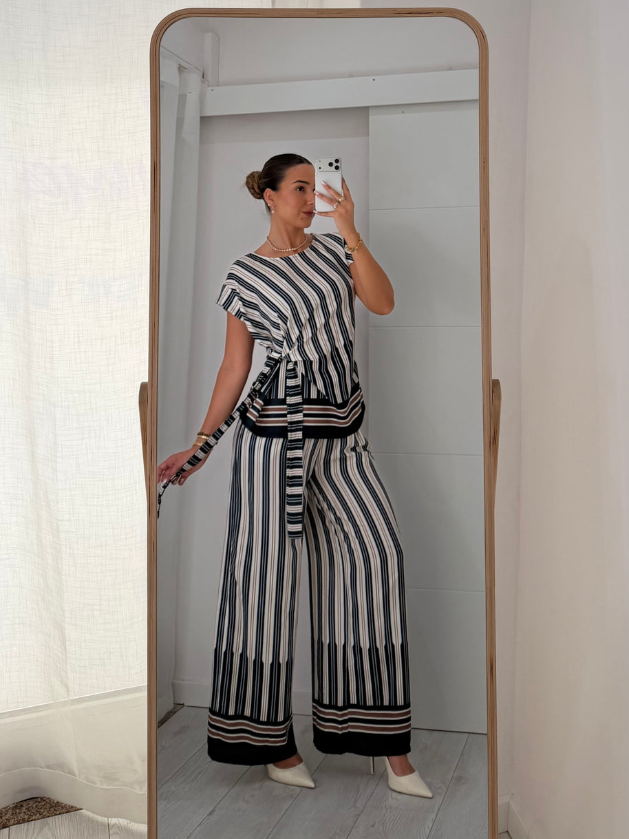 Conjunto riscas | com pormenor