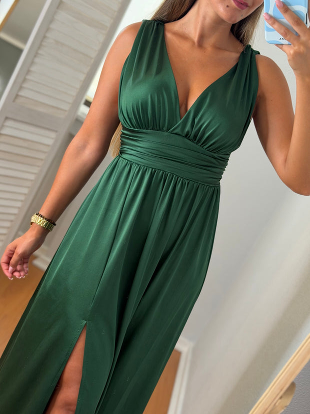 Vestido Fluido verde