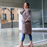 Parka Comprida Taupe