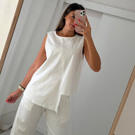 Conjunto Assimétrico branco