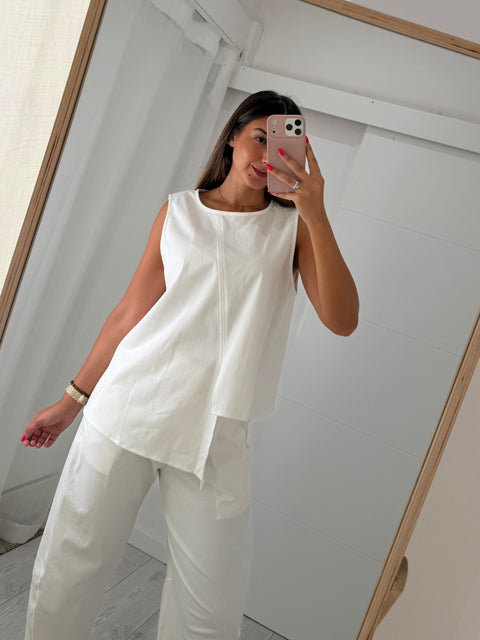 Conjunto Assimétrico branco