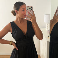 Vestido fluido preto
