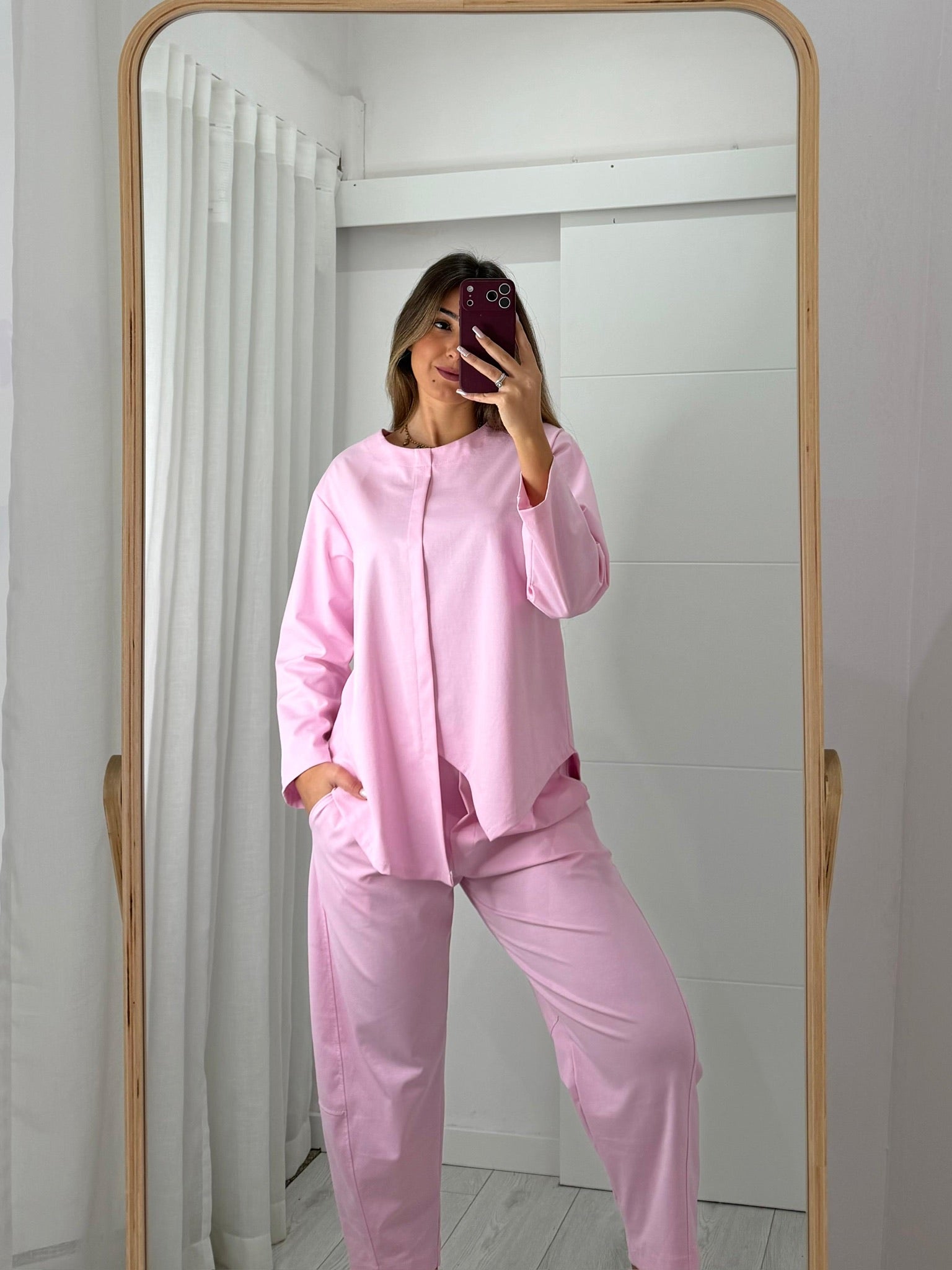Pink Asymmetrical Set