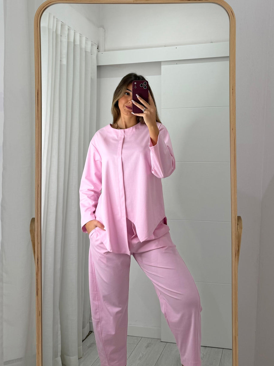 Pink Asymmetrical Set