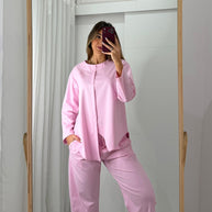 Pink Asymmetrical Set