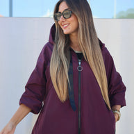 Parka Curta Bordeaux