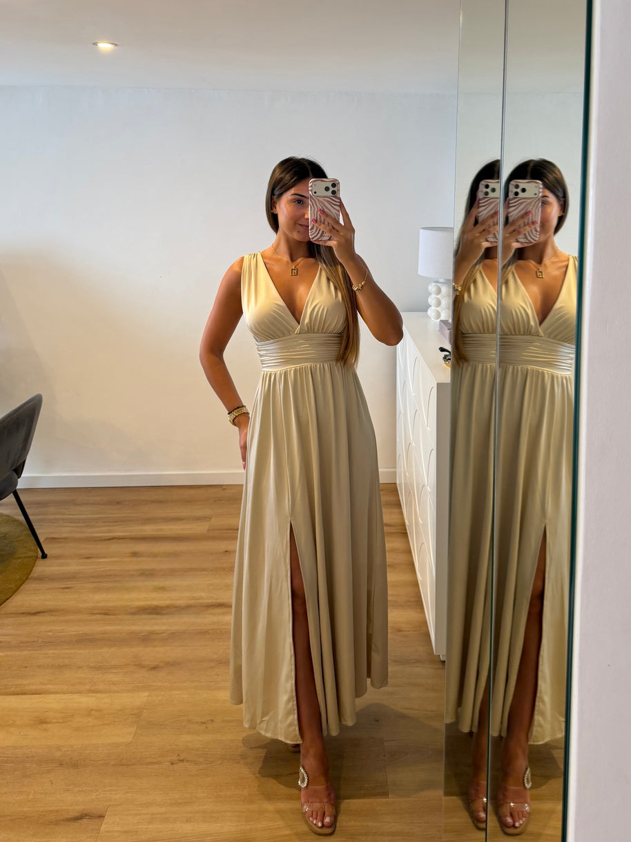 Vestido Fluido creme