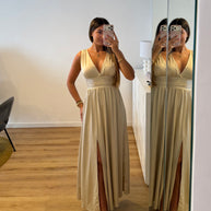 Vestido Fluido creme