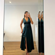 Vestido Fluido verde